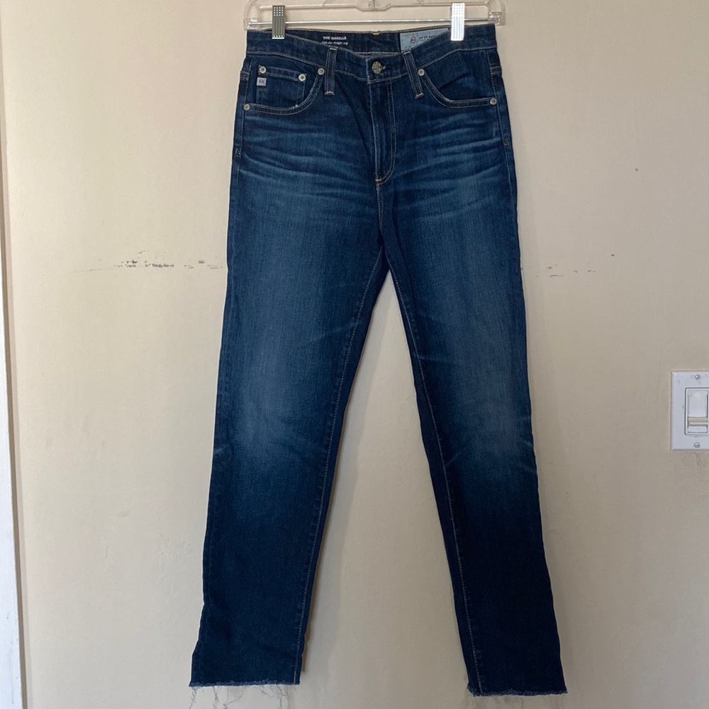 AG Jeans-The Isabelle high-rise straight crop